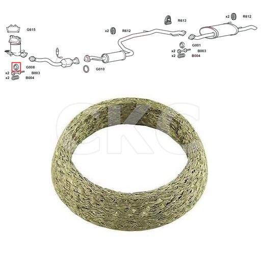 For Honda Insight ZE2 1.3 Front Down Pipe CAT Exhaust Gasket Fitting Kit