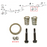 For Honda Insight ZE2 1.3 Rear Back Box Silencer Exhaust Gasket Fitting Kit