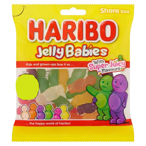 Haribo Jelly Babies Mixed Flavours Share Bag Sweets 12 x 140g
