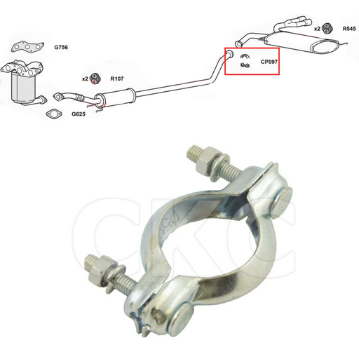 For Kia Picanto Models 1.0 & 1.2 Rear Back Box Silencer Exhaust Clamp