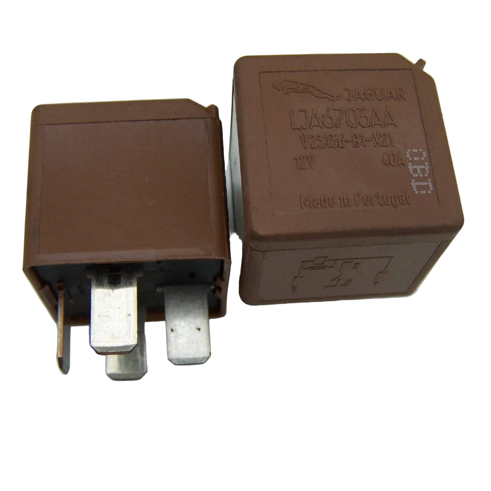 Jaguar (95- 08) XJ XK Multiuse 4-Pin Brown Relay LJA6703AA V23136-B1-X21 40A 12V