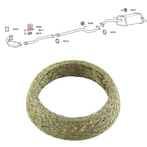 For Nissan Note E11 Models 1.5 Front Down Pipe Exhaust Gasket
