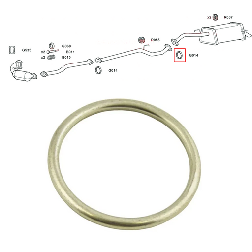 For Nissan Micra K12 Models 1.5 Rear Back Box Silencer Exhaust Ring Gasket