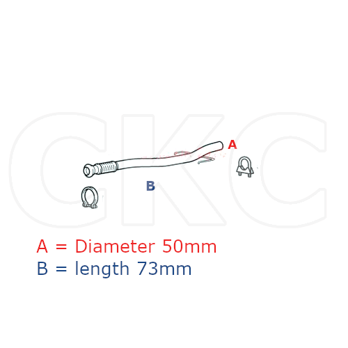 Front Exhaust Pipe With Flexi for Citroen C3 Aircross EB2FA 1.2 2018-Present