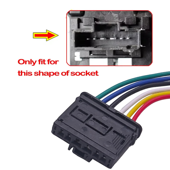 2X For Peugoet 206 207 208 Rear Tail Light Connector Pigtail Plug Wired 1606248780