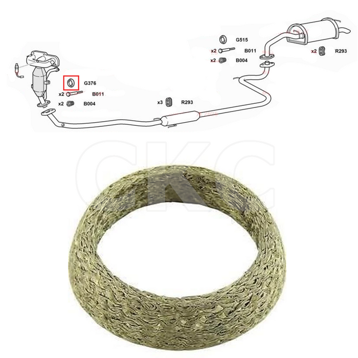 Toyota Yaris KSP90 Models 1.0 2005 To 2012 Front Down Pipe Upper Gasket