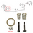 Toyota Yaris KSP90 Models 1.0 2005 To 2012 Front Down Pipe Gasket Fitting Kit