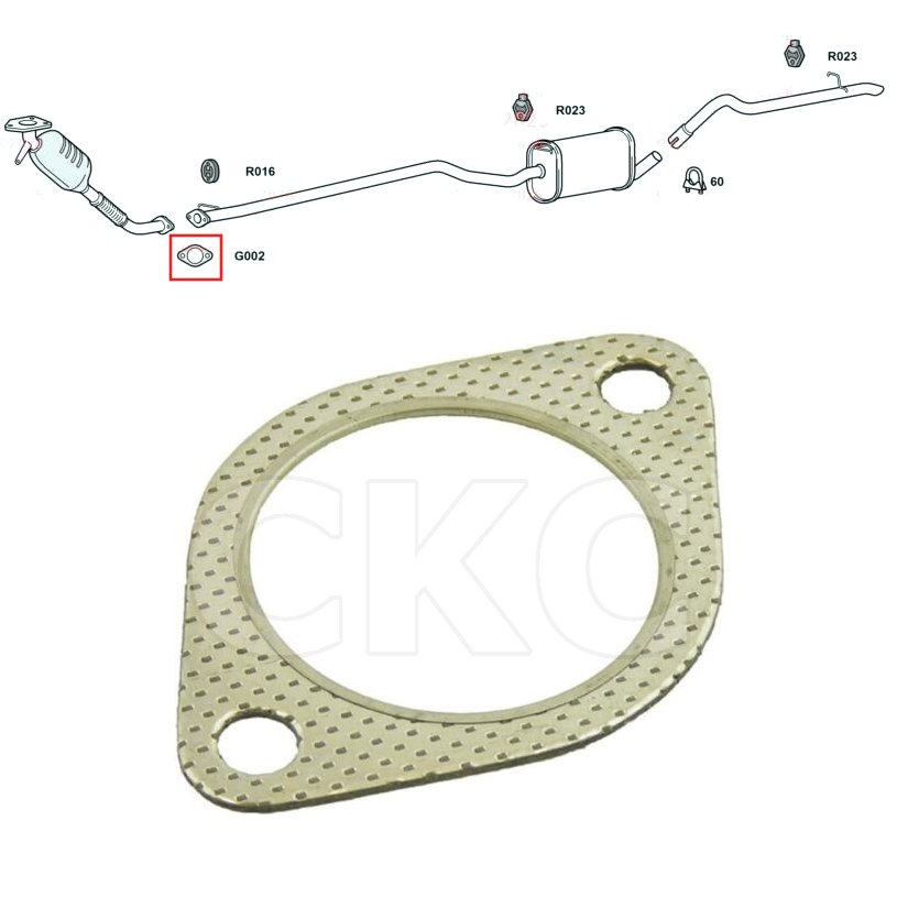 For Ford Transit Connect 1.8D 2006 to 09 Front Down Pipe Gasket