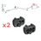 2 X Vauxhal Corsa D E 1.3 Models Rear Exhaust Rubber Mount Hanger Mounting