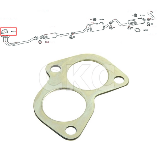 For Volvo 240 340-360 740 940 Models Front Down Pipe Exhaust Gasket