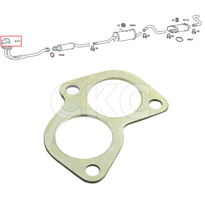 For Volvo 240 340-360 740 940 Models Front Down Pipe Exhaust Gasket