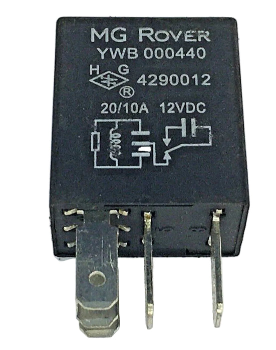 Rover MG & LDV /1995-2010 Multi-Use 5-Pin Black Relay YWB000440 20/10A 12VDC