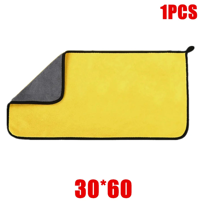 Ultra Soft Car Wash Towel Microfiber Car Care Cloth Car Cleaning Drying Cloth Double Layer Clean Rags Car Washing Towels