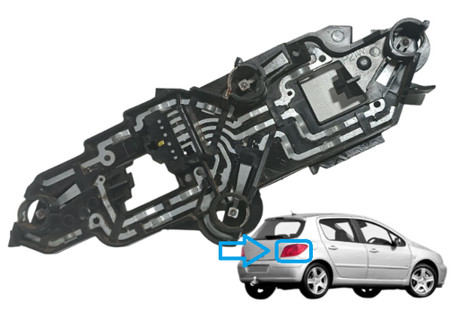 Right Rear Tail Light Socket Circuit for Peugeot 307 Hatch 2002/2006 89022860507
