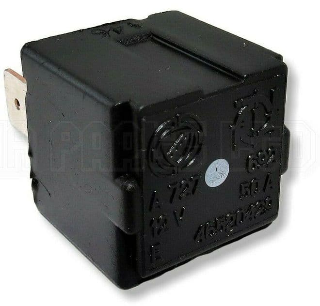 Fiat Punto Ducato Stilo Bravo 4-Pin Black Relay 46520429 12V 50A A727 692