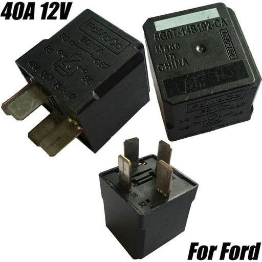 For Ford Transit Mondeo Galaxy S-Max FoMoCo 4-Pin Black Relay 6G9T-14B192-CA 40A