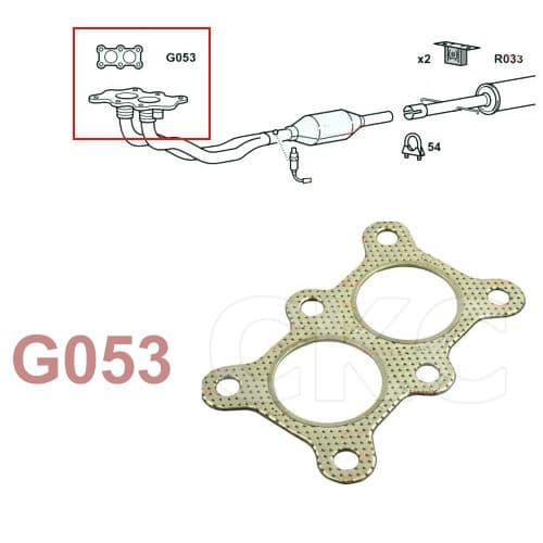 For VW Beetle Golf Bora 1.8 2.0 & 2.3 Upper Front Down Pipe Exhaust  Gasket
