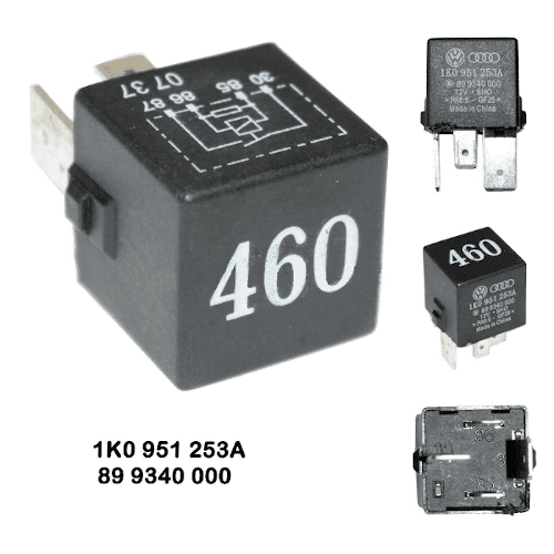 Genuine Audi VW Seat Skoda Engine ECU Control No.460 Black Relay 1K0951253A