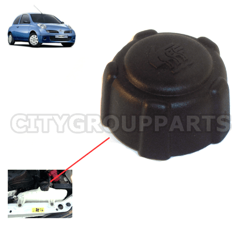 Nissan Micra K12e Models 2003 To 2011 Coolant Expansion Bottle Reservoir Cap