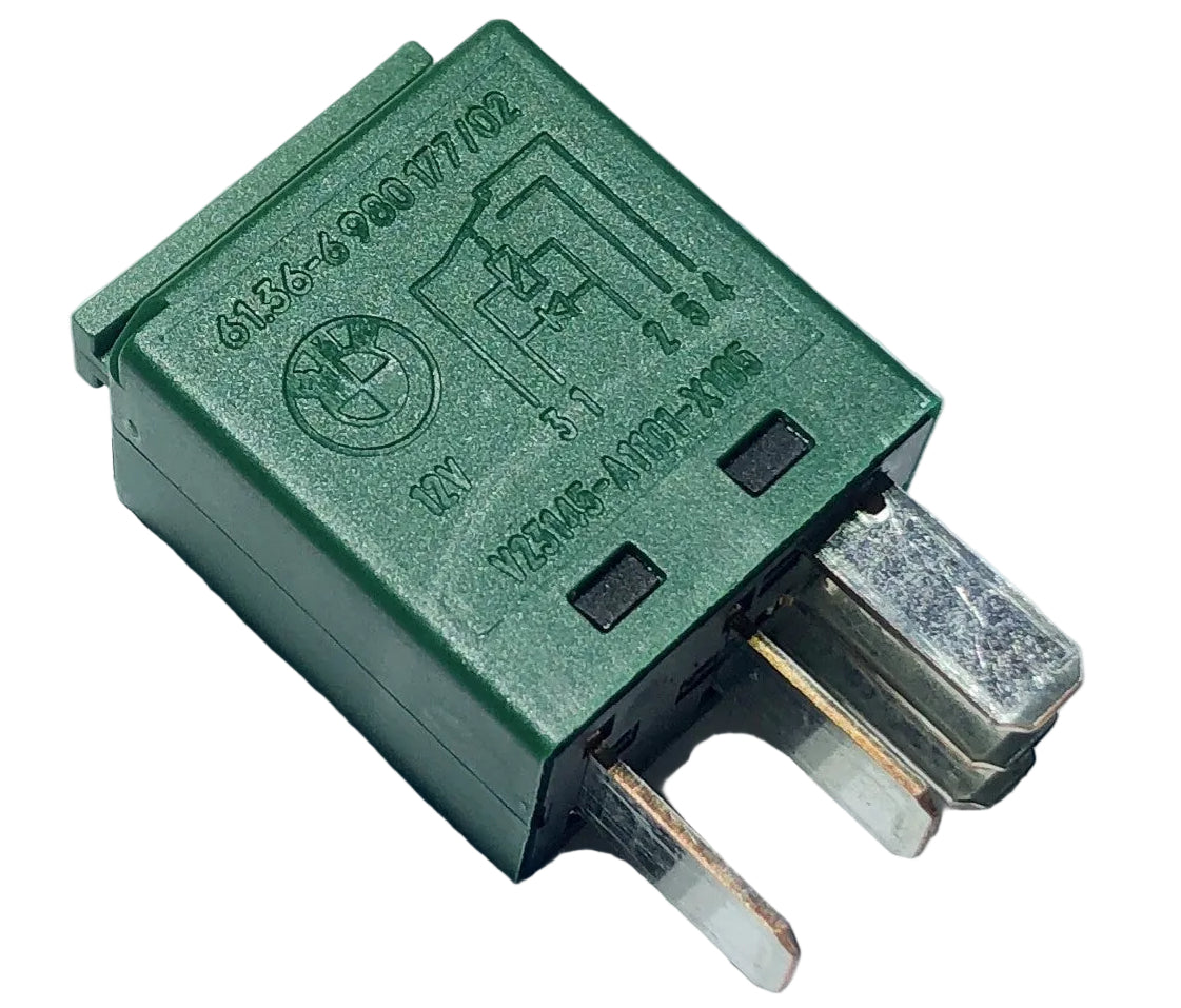 BMW (2004-2012) 5-Pin Front Rear Windscreen Wipers Green Relay 61366980177