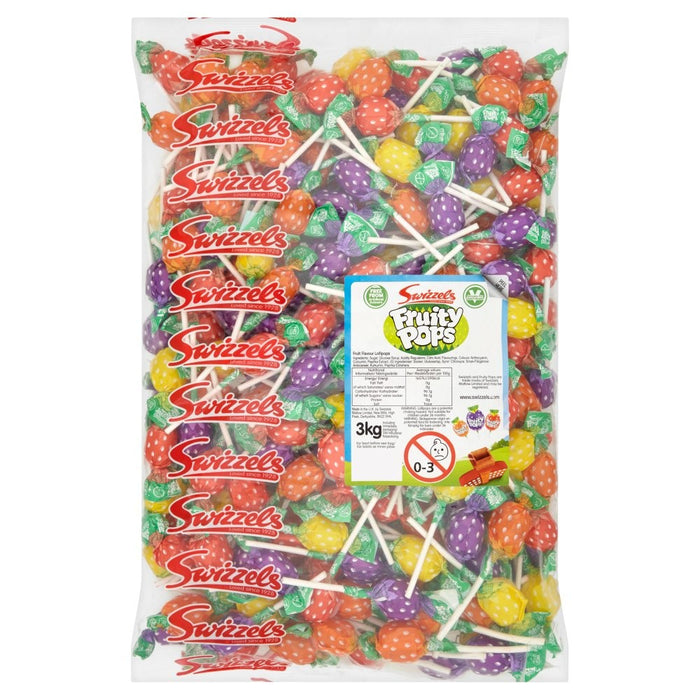 Vegen Swizzels Fruity Pops Bulk Bag 3kg Swizzels Fruity Pops (Pack of 1)