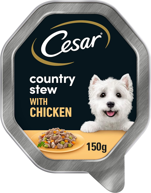 Cesar Country Stew Adult Wet Dog Food, Chicken, Vegetables and Parsley in Gravy