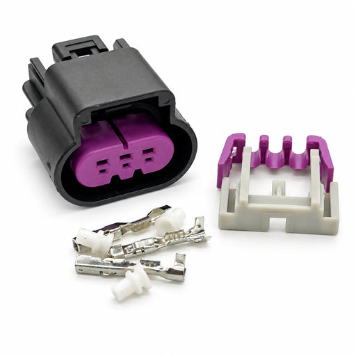 3 Pin Flex Fuel Ethanol E85 Sensor Connector Plug Kit with Terminals & Seals
