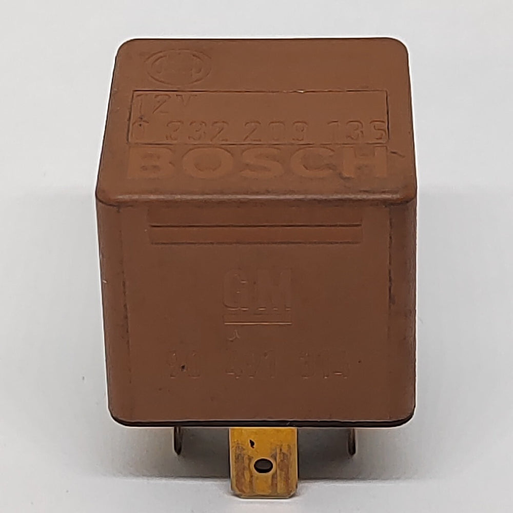 Vauxhall Opel 5-Pin Brown Relay Engine Cooling AC 90491314 Bosch 0332209136