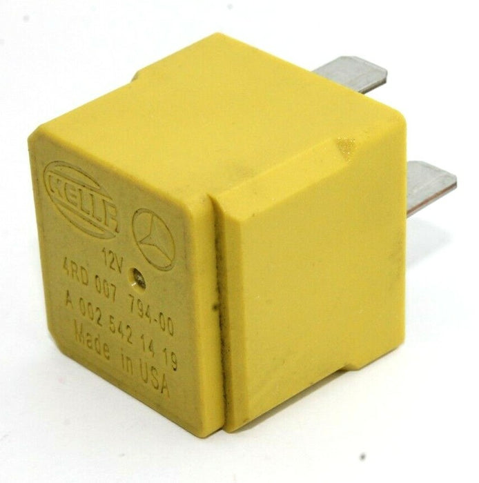 A0025421419 Mercedes A E C M S R Class 5-Pin 12V Yellow Relay 4RD007794-00 Hella