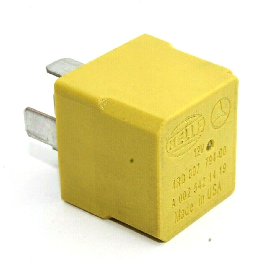 A0025421419 Mercedes A E C M S R Class 5-Pin 12V Yellow Relay 4RD007794-00 Hella