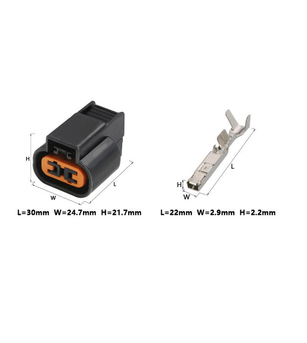 For Hyundai Kia Volvo Connector Repair Kit Tail Light Switch 2 Pin PB625-02027