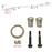 For Ford Fiesta 1.1 1.3 1.4 1.6 Front Down Pipe Exhaust Kit Bolts,Springs Gasket