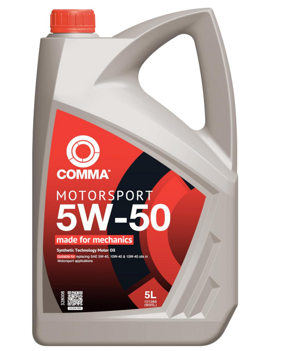 Comma Motorsport 5w-50 5w50 Synthetic Racing Car Engine Oil - 5 Litres 5L