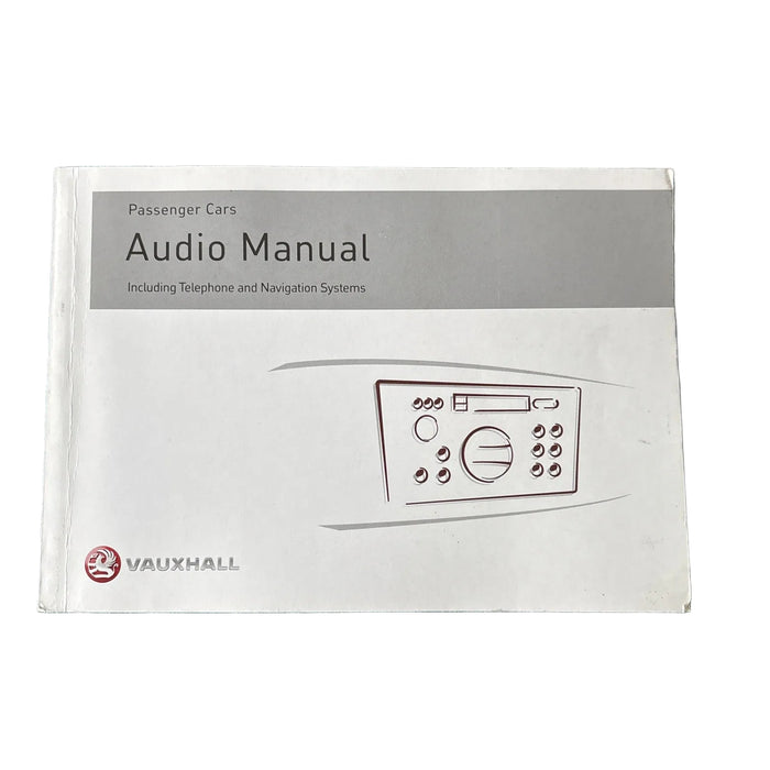 Vauxhall Audio Manual Radio BLAUPUNKT CAR 2003 Printed 2001