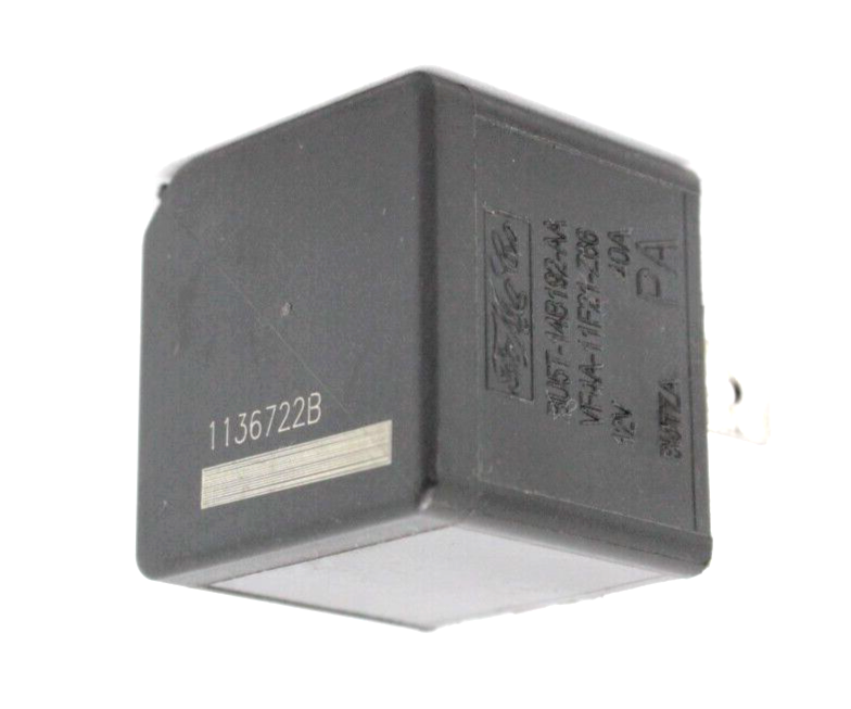 VF4A-11F21-Z66 Ford Land Rover Jaguar 4-Pin 12V 40A Black Relay BU5T-14B192-AA