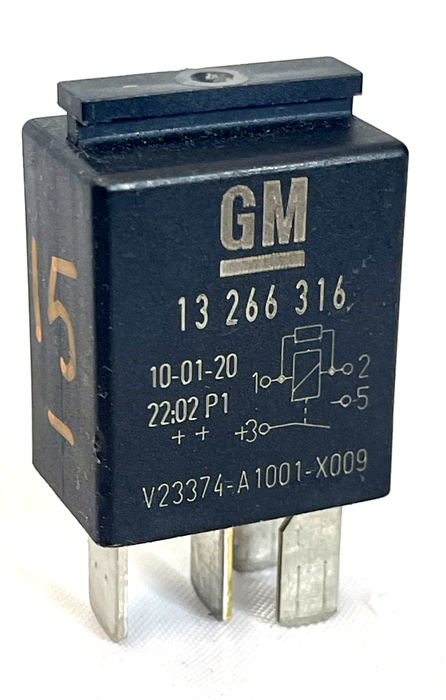 Vauxhall Saab (4-Pin) Black Relay 13266316 Tyco V23374-A1001-X<wbr/>009 12V Portugal