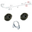 For Nissan Qashqai J10 Models 1.6 Rear Back Box Silencer Exhaust Rubber & Clamp