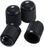 10 Pcs Tyre Valve Caps, Universal Dust Cap - Black Stem Caps - Used on Car Tyres