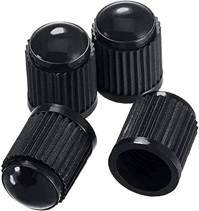 10 Pcs Tyre Valve Caps, Universal Dust Cap - Black Stem Caps - Used on Car Tyres