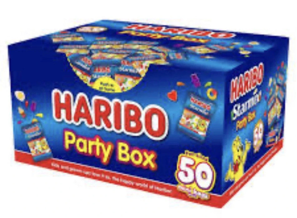 HARIBO Sweets STARMIX 50 x 16g Treat Bags Jelly Gummy Sweet Halloween Kids Party