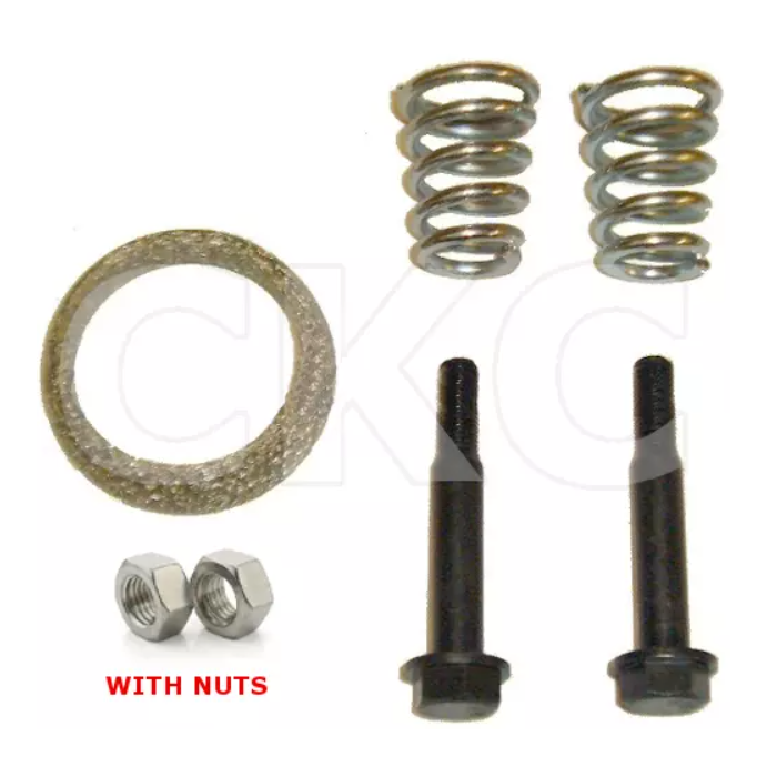 For Ford Fiesta 1.1 1.3 1.4 1.6 Front Down Pipe Exhaust Kit Bolts,Springs Gasket