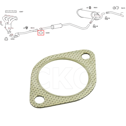 For Chevrolet Cruze J300 1.6 Models 2011 To 2015 Back Box Exhaust Gasket