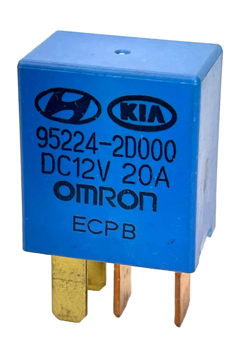 Hyundai & Kia (2000-2016) Multi-Use (4-Pin) Blue Relay Omron 95224-2D000 12V 20A