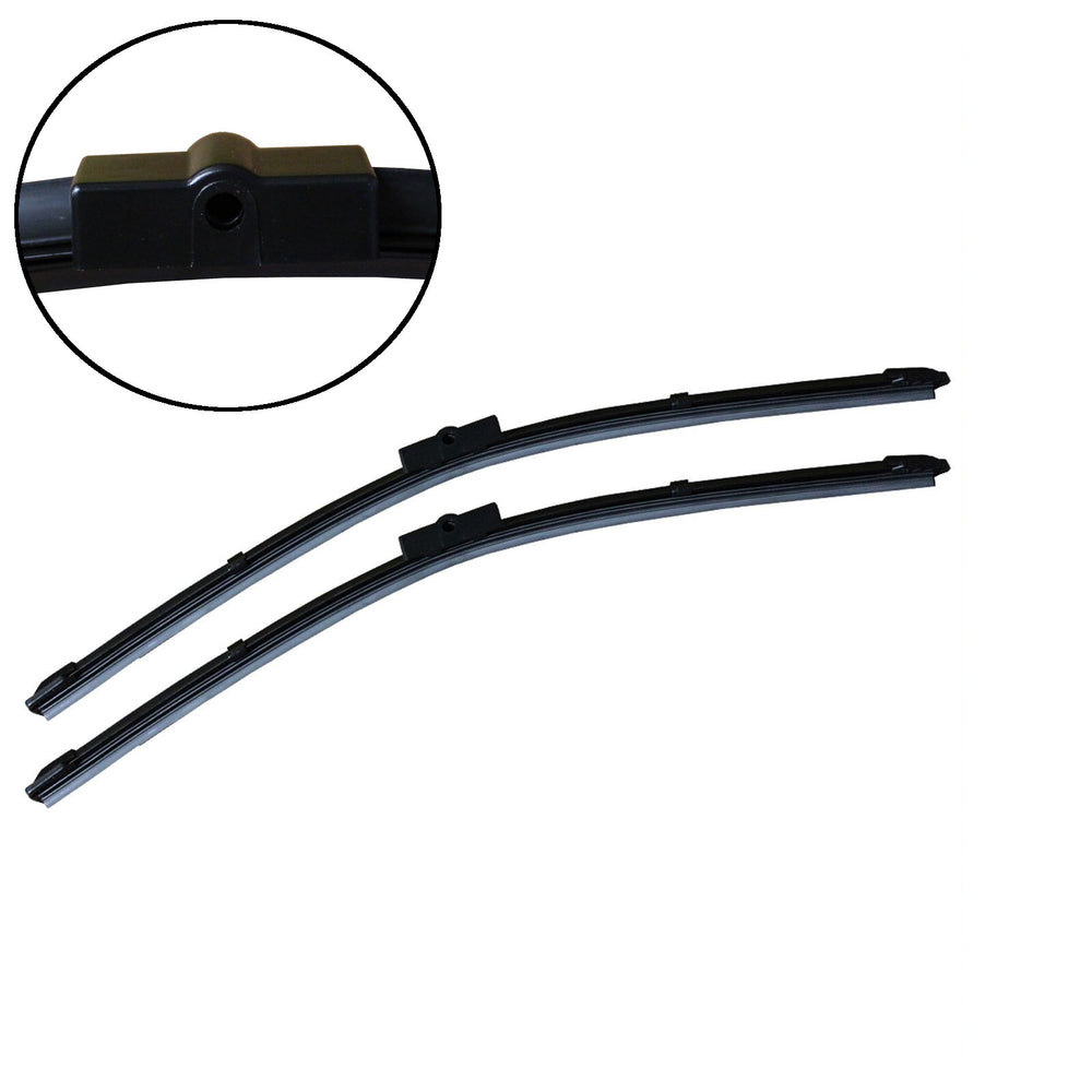 For Peugeot 407 Saloon Aero VU Front Flat Windscreen Wiper Blades 28/28" Inch
