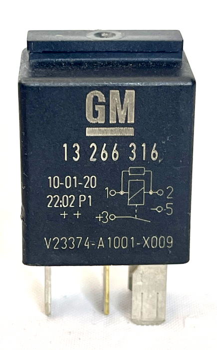 Vauxhall Saab (4-Pin) Black Relay 13266316 Tyco V23374-A1001-X<wbr/>009 12V Portugal