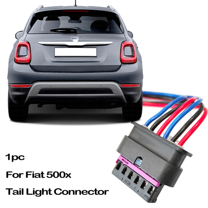 For Fiat 500X 2014-2024 6 Pin Rear Tail Light Lamp Connector Pigtail Plug Wiring