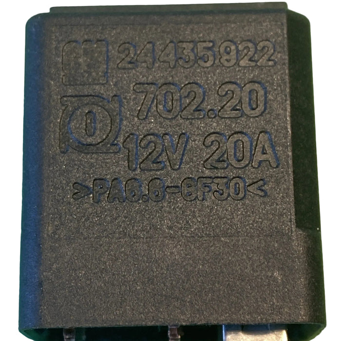 Vauxhall Opel (98-10) 4-Pin Multi Use Black Relay GM 24435922 12V 20A 702.20