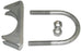 For Mini F54 F57 F60 2.0 Mid Section Exhaust U Clamp Heavy Duty Clamp 70mm