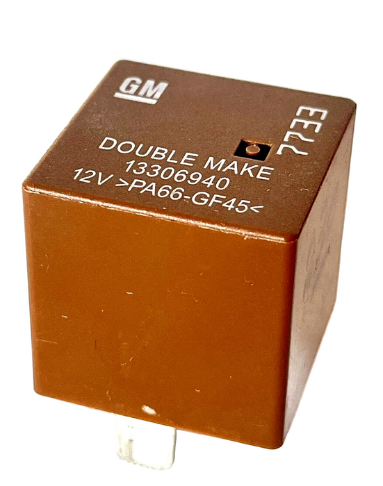 GM 13306940 Vauxhall  Chevrolet 2008-2016  5-Pin Brown Relay 12V PA66-GF45
