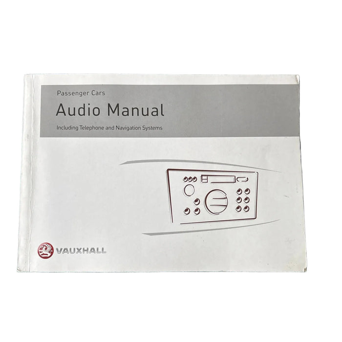 Vauxhall Audio Manual Radio BLAUPUNKT CAR 2003 Printed 2001